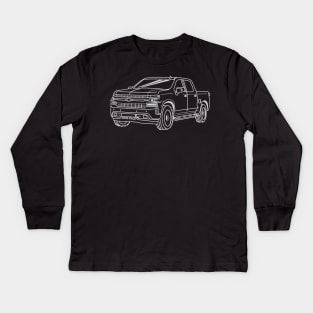 Chevrolet Silverado 1500 Kids Long Sleeve T-Shirt